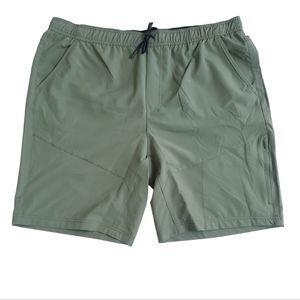 Men’s Gerry 4 Way Stretch Drawcord Pull-On Trail Shorts Green Size XXL NWT